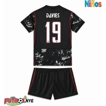 Camiseta Canadá Alphonso Davies #19 Visitante Equipación para niños Mundial 2026 manga corta (+ pantalones cortos)